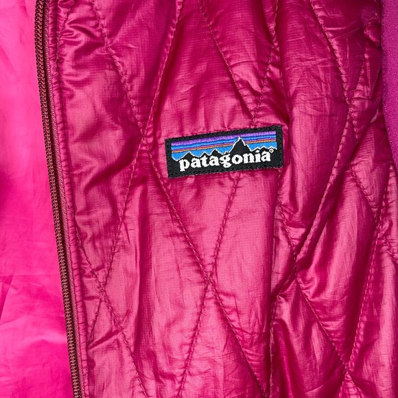 Patagonia Nano Puff Magenta Diamond Quilted Vest Small - Picture 5 of 9